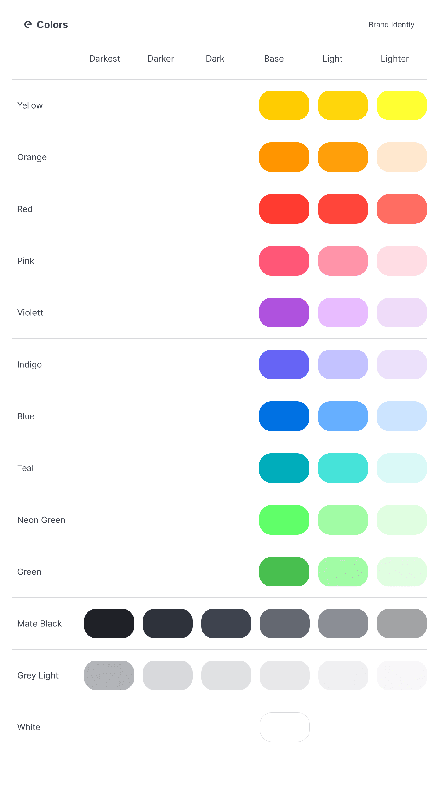 Brand colors